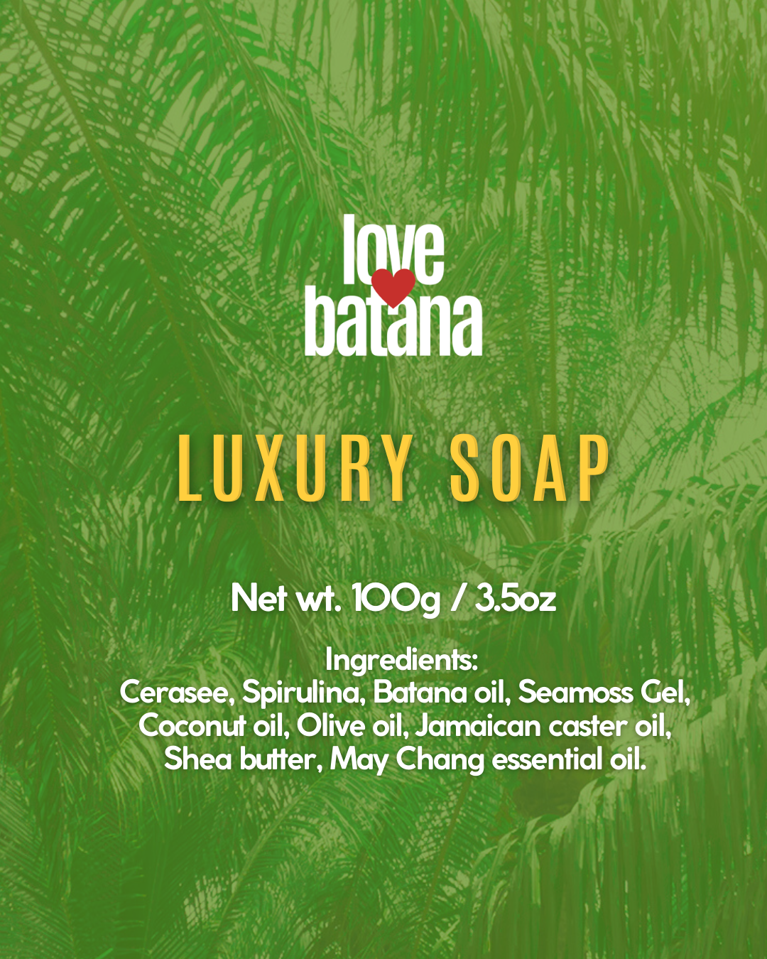 LUXURY SOAP - Shea Butter & Spirulina