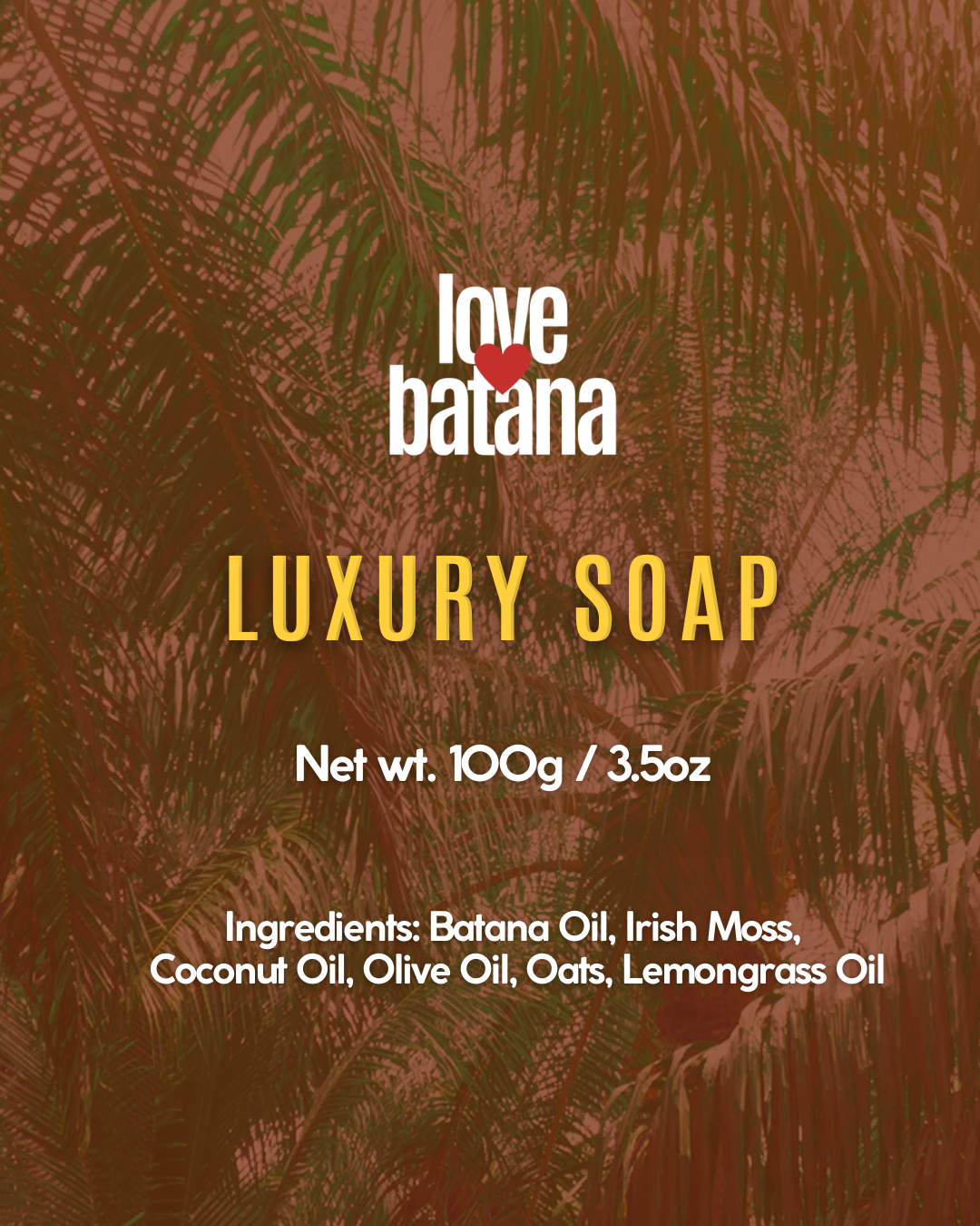 LUXURY SOAP -  OLIVE + LEMONGRASS