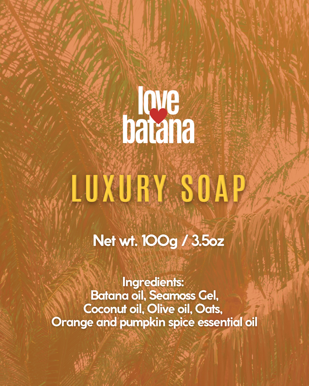 LUXURY SOAP - Pumpkin Spice